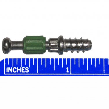 23mm (33.5mm Overall) Dowel Pin Bolt For Cam Lock Disc Furniture Connectors (10 Pack)