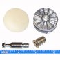 35mm Cam Disc Lock Furniture Connector Kit- 8mm x 28.5mm Dowel With Beige Cover