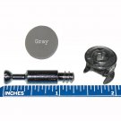 15mm x 12mm Cam Lock, 24.5mm Wood Thread Dowel, Gray Covers Furniture Fastener Kit (5 Sets)