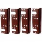 Headboard / Bed Post Bracket For Double Hook Bed Plate and Rails 6" x 1-3/4" (4 Pack)
