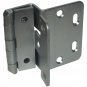 Terry 74 ANSI BIFMA Grade 1 Institutional Hinge, 5 Knuckle, Silver, 1/2" Overlay
