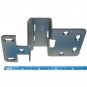 Terry 74 ANSI BIFMA Grade 1 Institutional Hinge, 5 Knuckle, Silver, 1/2" Overlay