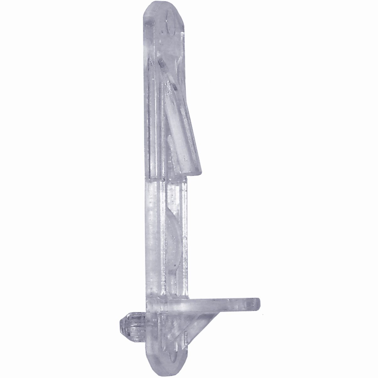 5mm Post Clear Plastic Shelf Support for 3/4" Thick Shelf