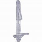 5mm Post Clear Plastic Shelf Support for 3/4" Thick Shelf, Locking Style (12 Pack)