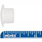 12mm x 8mm x 18mm White Plastic Hole Filler Cover Cap (20 Pack)