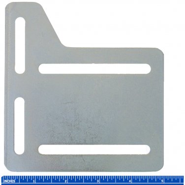 5" Bed Rail Frame Headboard Modification Adapter Plate Steel, Horizontal and Vertical Adjustments