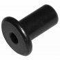 1/4" - 20 TPI Black Furniture Connector Cap Nuts 17mm Diameter Head, Hex Drive (10 Pack)
