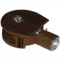 Brown Quickloc Flanged Fasteners for Face 25mm Boring Furniture Connectors (Set of 4) Sauder Titus