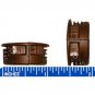 Brown Quickloc Flanged Fasteners for Face 25mm Boring Furniture Connectors (Set of 4) Sauder Titus
