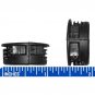 Black Quickloc Flanged Fasteners for Face 25mm Boring Furniture Connectors (Set of 8) Sauder Titus