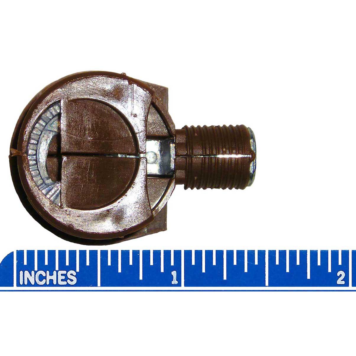 Brown Quickloc Flanged Fasteners for Face 25mm Boring Furniture