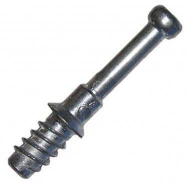 24mm (35mm Overall) Dowel Pin Bolt For Cam Lock Disc Furniture Connectors For 5mm Hole (4 Pk.)
