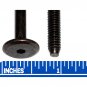 1/4" - 20 x 80mm (3-9/64") Dark Bronze Hex Drive Flat Pancake 17mm Head Furniture Screw 5 Bolts