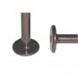 1/4" - 20 x 80mm (3-9/64") Dark Bronze Hex Drive Flat Pancake 17mm Head Furniture Screw 5 Bolts