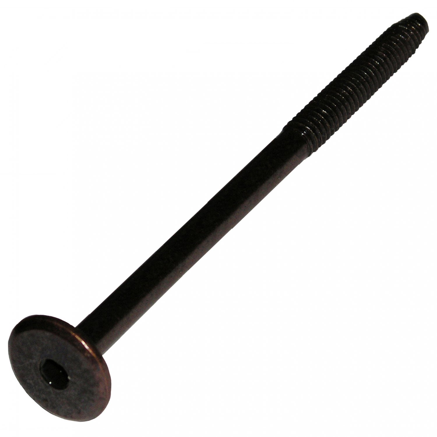 1/4" 20 x 120mm (423/32") Dark Bronze Hex Drive Flat Pancake 17mm