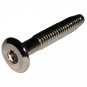 1/4" - 20 TPI x 40mm Chrome Hex Drive 13mm Flat Pancake Head Furniture Screw Bolt 1-37/64" 10 Pack