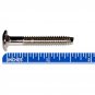 1/4" - 20 TPI x 40mm Chrome Hex Drive 13mm Flat Pancake Head Furniture Screw Bolt 1-37/64" 10 Pack