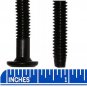 1/4" - 20 TPI x 40mm Black Hex Drive 13mm Flat Pancake Head Furniture Screw Bolt 1-37/64" 10 Pack