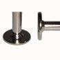 1/4" - 20 x 70mm (2-3/4" ) Chrome Finish Hex Drive 17mm Flat Pancake Head Furniture Screw 12 Bolts