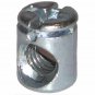 1/4" x 20 TPI Barrel Nuts 1/2" High 3/8" Diameter Diecast Cross Dowel Fastener (4 Pack)