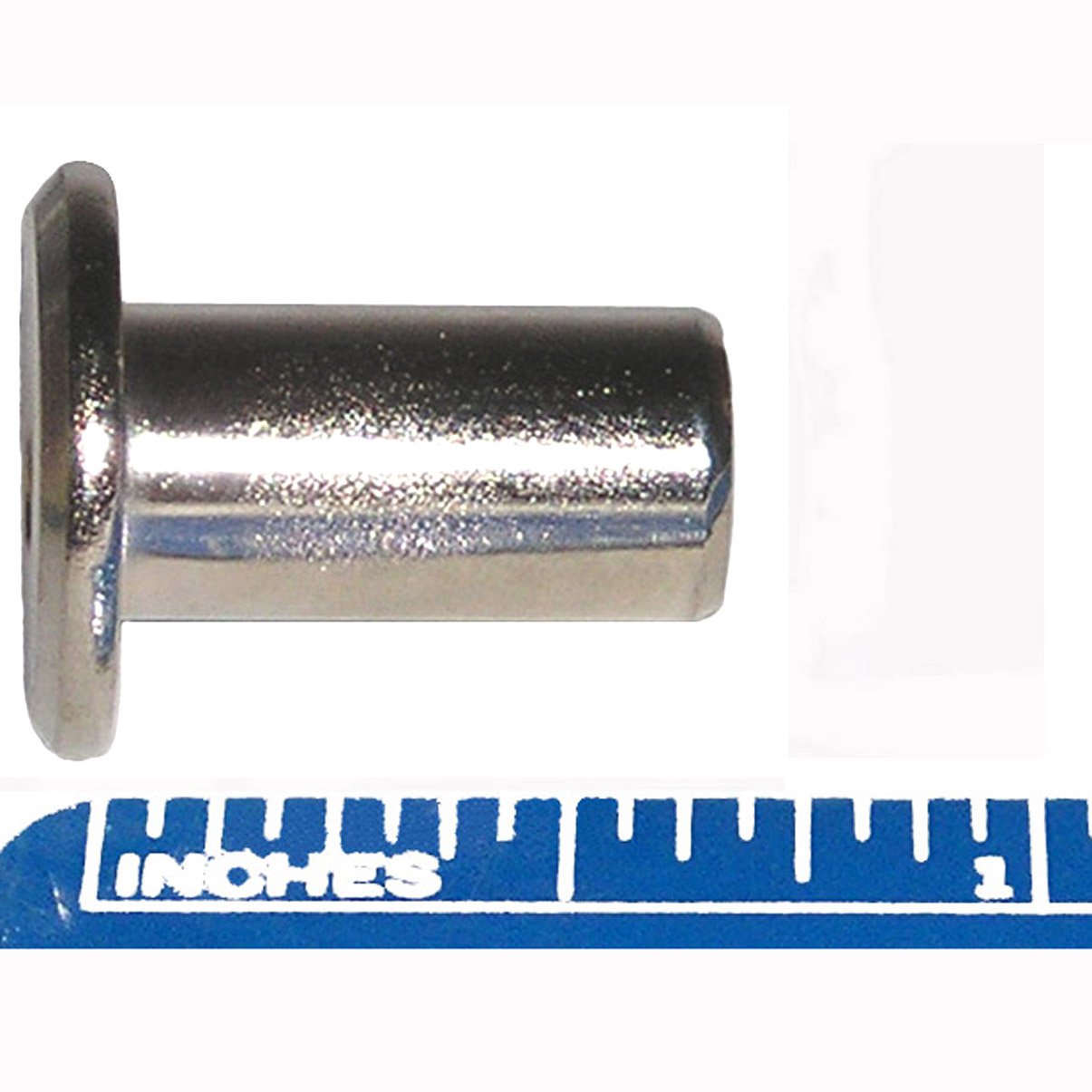 1/4" 20 TPI Chrome Furniture Connector Cap Nuts 17mm Diameter Head