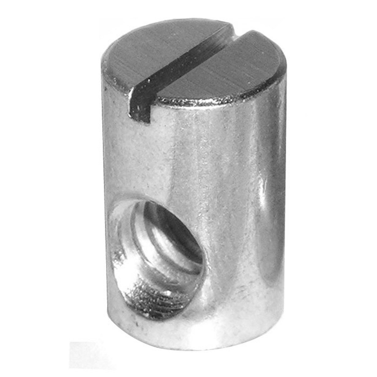 1/4" x 20 TPI Barrel Nuts 5/8" High 3/8" Diameter Cross Dowel Fastener (4 Pack)