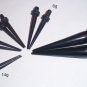 Black Acrylic Tapers Kit (14g, 10g, 8g, 6g, 00g)