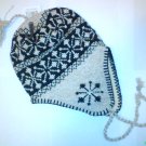 Khaki Snowflake Ski Snowboard Knit Earflap Beanie Cap