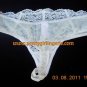 1XL Embroidered Lace Ivory  thong DISCOUNTS available