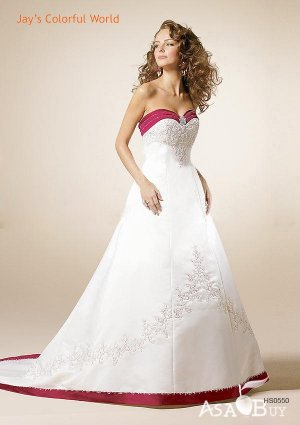 Sweetheart Neckline Strapless Beading Wedding Dress Bridal Gown