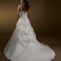 Scoop Neckline Strapless Wedding Dress Bridal Gown
