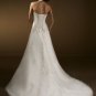 Scoop Deep V Neckline Halter Lace up Wedding Dress Bridal Gown