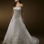 Scoop Scoop Neckline with embroidery Wedding Dress Bridal Gown