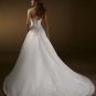 Scoop Scoop Neckline with embroidery Wedding Dress Bridal Gown