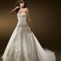 Scoop Sweetheart Neckline with embroidery Wedding Dress Bridal Gown