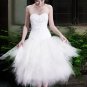 2011 New Design Tea-Length Sweetheart Neckline Custom Made Wedding Dress Bridal Gown Evening Dress