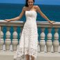 Tea-Length Lace Custom Made Wedding Dress Bridal Gown Evening Dress