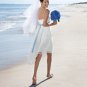 Beach Wedding Tea-length Spaghetti Strap Short Wedding Dress Bridal Gown