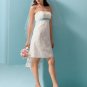 Beach Wedding Tea-length Spaghetti Strap Short Wedding Dress Bridal Gown