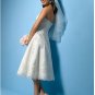 Summer Wedding A-line Straight Neckline Appliques Beading Wedding Dress Bridal Gown