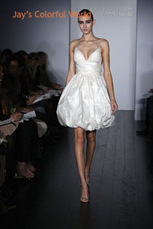Sexy Deep V Neckline Spaghetti Strap Short  Wedding Dress Bridal Gown