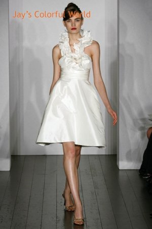 New Design Tea-length Wedding Dress Bridal Gown