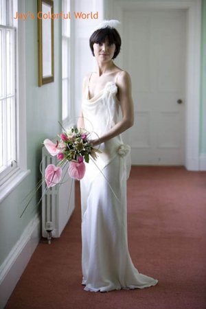 Sheath Spaghetti Strap Sexy Wedding Dress Bridal Gown