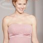 Pink Strapless Bridesmaid Dress