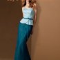 Light Blue and Royal Blue Bridesmaid Dress Evening Dress