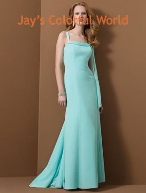Sexy Green One Shoulder V-Back Bridesmaid Dress Evening Dress