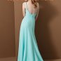 Sexy Green One Shoulder V-Back Bridesmaid Dress Evening Dress