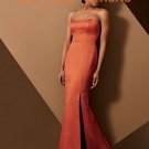 Sexy Spaghetti Strap Scoop Neckline Backless Bridesmaid Dress Evening Dress
