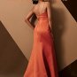 Sexy Spaghetti Strap Scoop Neckline Backless Bridesmaid Dress Evening Dress