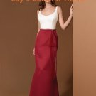 White and Red  Bridesmaid Dress Evening Dress